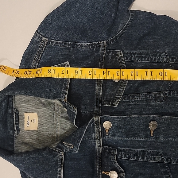 GAP Icon Jean Jacket Cotton Spandex Stretch Blend Denim Women's XS - Picture 7 of 16